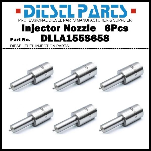 6x Injector Nozzle DLLA155S658 0433271898 for AR74664 JOHN DEERE 4250 4550 4650