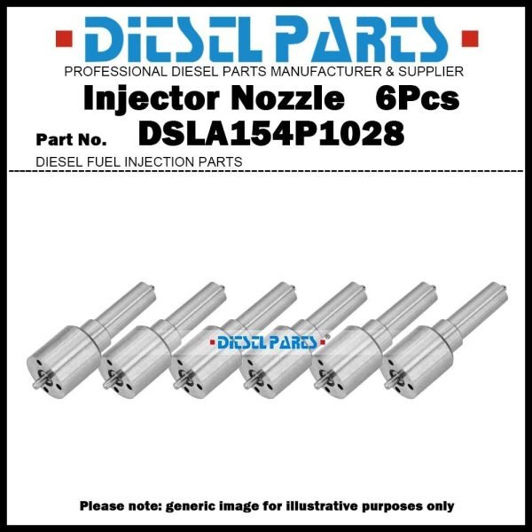 6Pcs Diesel Fuel Injector Nozzle Tips F002C40521 DSLA154P1028 for Greaves GL400