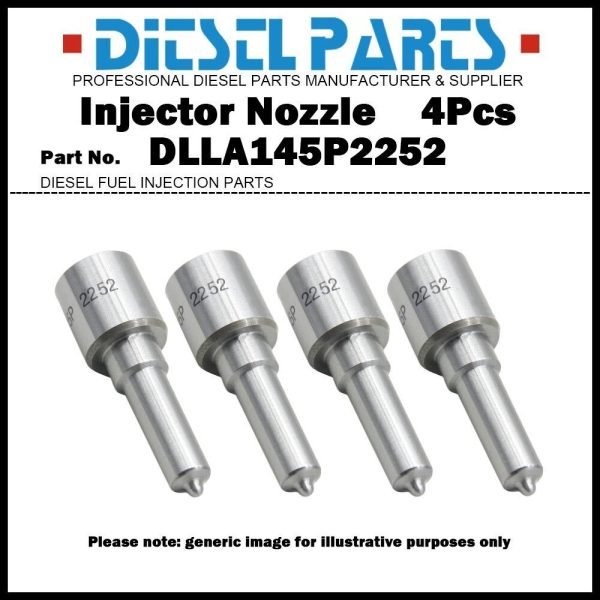 4x Injector Nozzle DLLA145P2252 for Holden Colorado RG Chevy S10 2.8D 0445110424