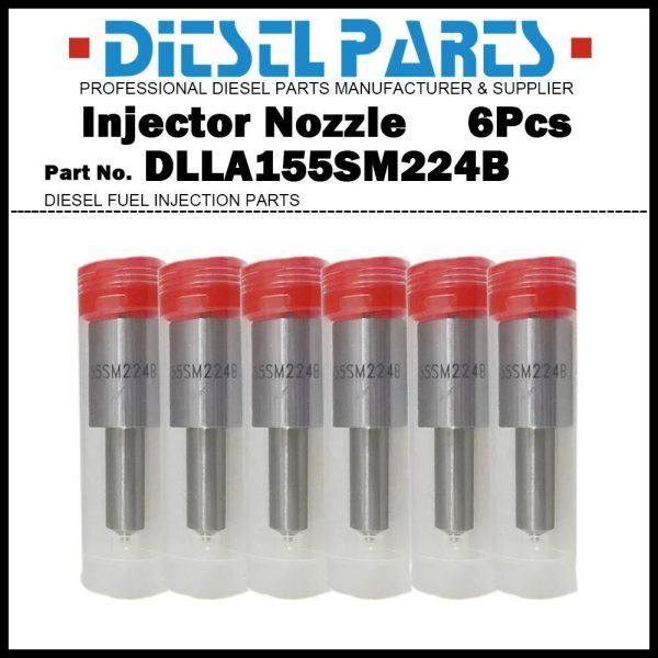 6x Fuel Injector Nozzle DLLA155SM224B for Doosan Solar 420LC-V Mega 300-V 400-V