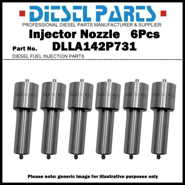 6Pcs Injector Nozzle DLLA142P731 for Mercedes Benz LS1632 LS1634 OM447LA OM449LA