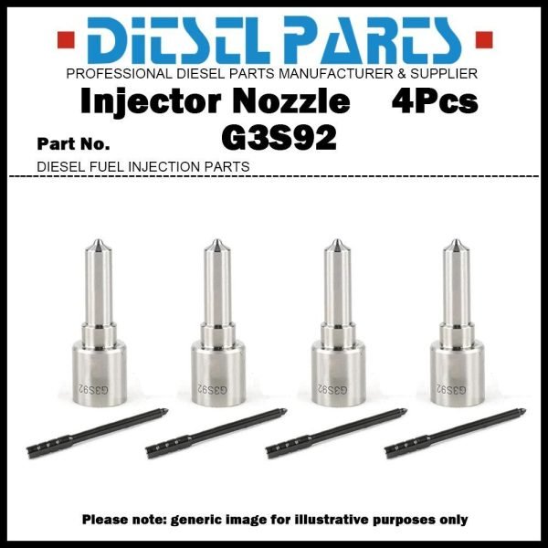 4x Fuel Injector Nozzle G3S92 for ISUZU D-MAX 4JJ1 3.0d 295050-1540 8-98246751-0