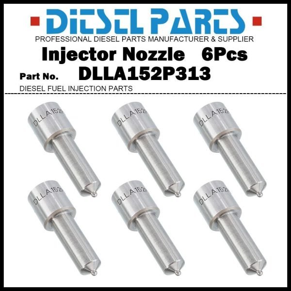 6Pcs Injector Nozzle VOE479444 DLLA152P313 for VOLVO F10 FL10 EC340 EC390 9.6D