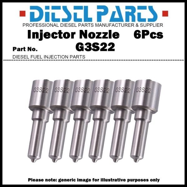 2Pcs Fuel Injector Nozzle G3S22 for Caterpillar C7.1 C6.6 / 295050-0401 370-7282