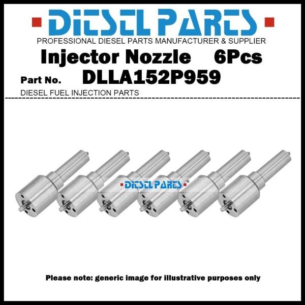 6Pcs Fuel Injector Nozzle DLLA152P959 for ISUZU F Series 4HL1 6HL1 095000-5504