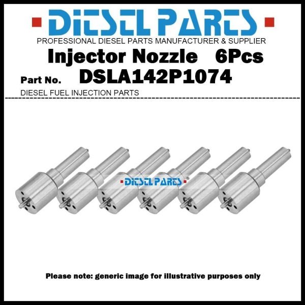 6Pcs Diesel Fuel Injector Nozzle Tips DSLA142P1074