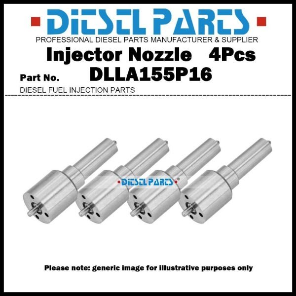 4Pcs Fuel Injector Nozzle 093400-5160 DLLA155P16 for TOYOTA DYNA TOYOACE 11B