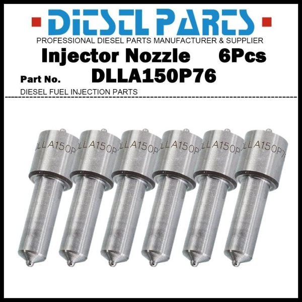 6Pcs Injector Nozzle 847558 DLLA150P76 for VOLVO PENTA TAMD122 TWD1010G TMD121C