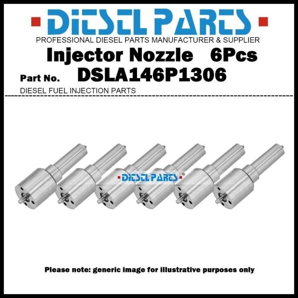 6Pcs Diesel Fuel Injector Nozzle Tips DSLA146P1306
