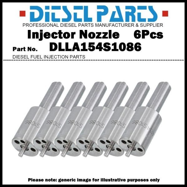 6x Injector Nozzle DLLA154S1086 for RENAULT Manager Major R330/340 G330/340 9.8D