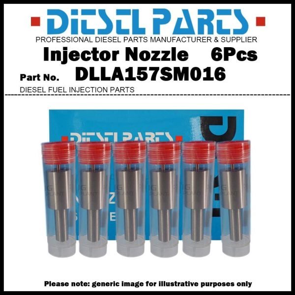 6x Fuel Injector Nozzle DLLA157SM016 for Mitsubishi Fuso Super Great 8M20 6D24T