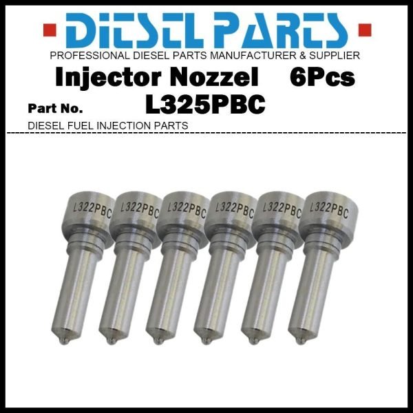 6Pcs Injector Nozzle L322PBC for Volvo FH12 FM12 D13C 21340616 21569200 21098096