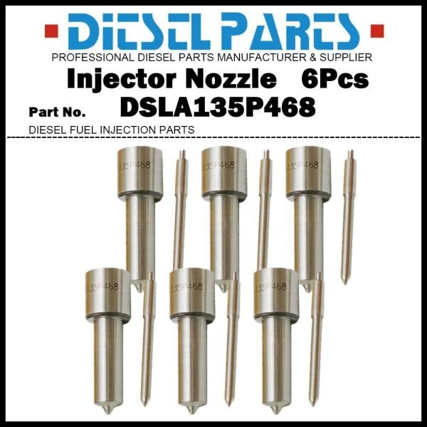 6 Injector Nozzle DSLA135P468 2645F615 for Perkins Phaser 135/190/210Ti 1006-6TW