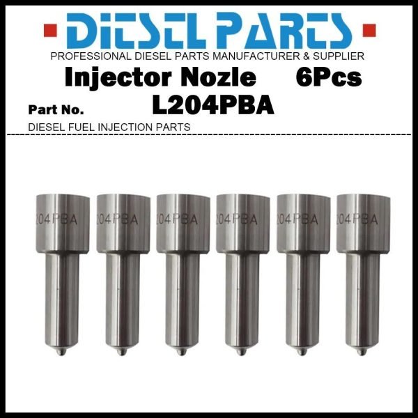6Pcs Diesel Fuel Injector Nozzle L204PBA for HOWO WD615 VG1560080305 KBEL132P110