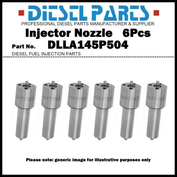 6Pcs Fuel Injector Nozzle DLLA145P504 0433171363 for VOLVO FL7 FS7 6.7D D7A D7B
