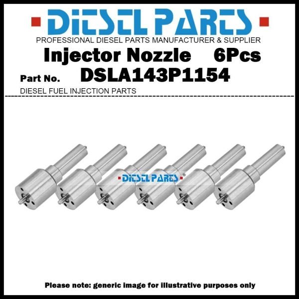 6x Injector Nozzle 0433175341 DSLA143P1154 for Case MXM120-MXM190 / TM120-TM190