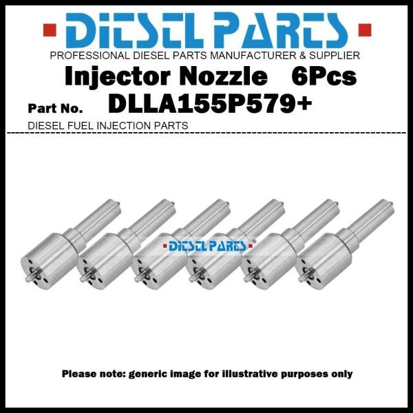 6Pcs Diesel Fuel Injector Nozzle Tips DLLA155P579+