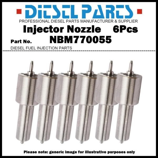 6Pcs Injector Nozzle NBM770055 ADB152M213-7 687400C1 for CASE DT414 DT436 DT466