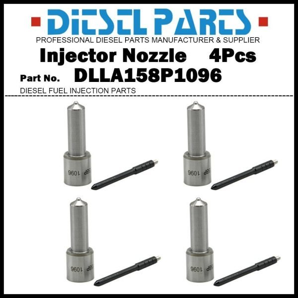 4Pcs Injector Nozzle DLLA158P1096 for ISUZU 4HK1 6HK1 095000-5471 8-98151837-0