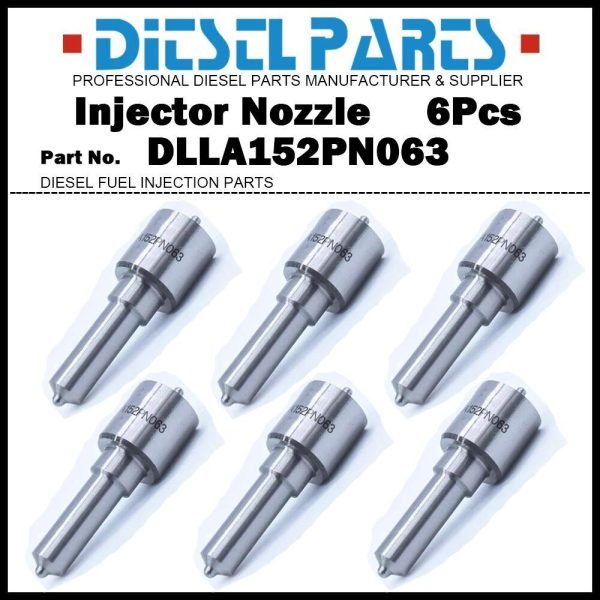 6x Injector Nozzle DLLA152PN063 105017-0630 for KOMATSU PC100-3 PC120-3 PC200-5