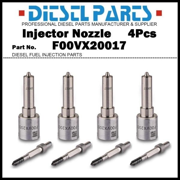 4 Injector Nozzle F00VX20017 for Mercedes Benz A6460701487 0445115069 0445115033