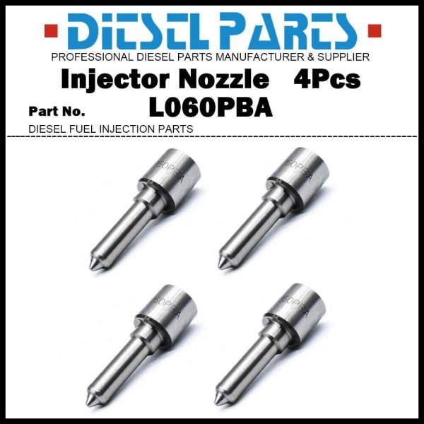 4Pcs Injector Nozzle L060PBA 2645A628 for B00901A Massey Ferguson 3350 3355 4235