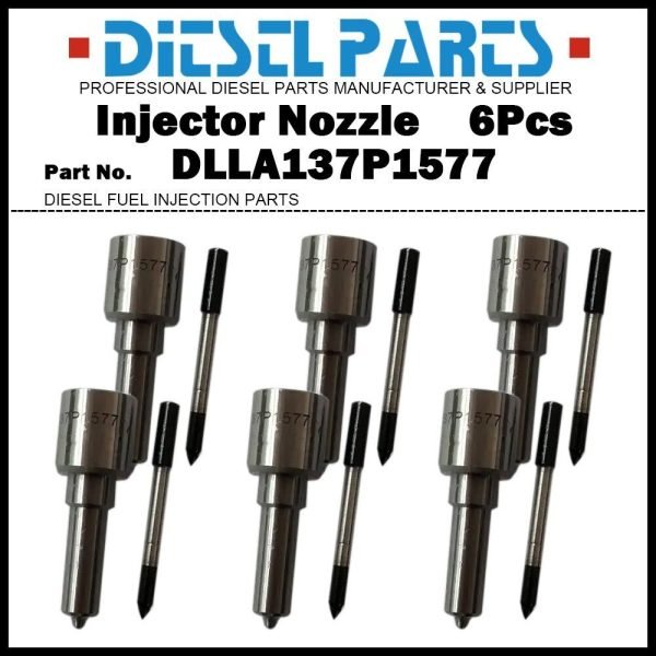 6x Fuel Injector Nozzle DLLA137P1577 for New Holland T6 T7 0445120075 0986435530