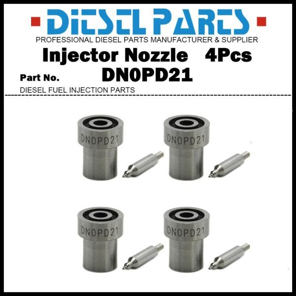 4Pcs Injector Nozzle 093400-5210 DN0PD21 for Mitsubishi S4Q2 S4S S6S 32C6106000