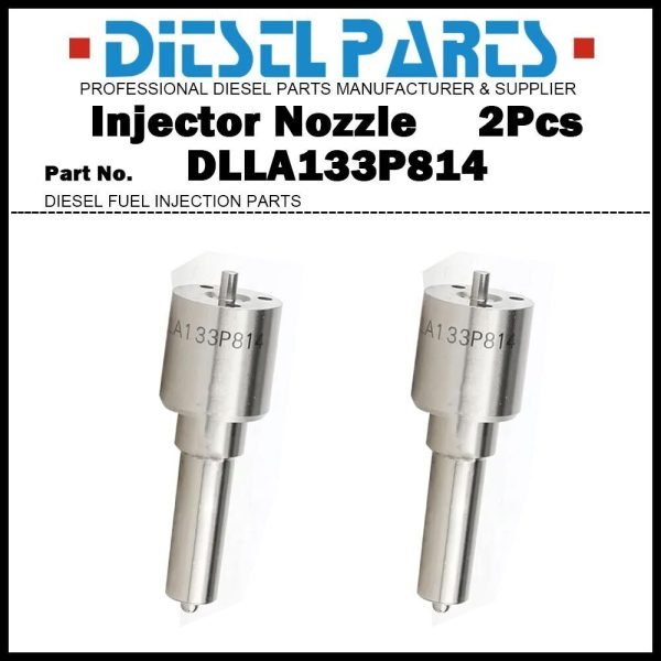 2Pcs Injector Nozzle DLLA133P814 for John Deere 4045T 6068T RE507860 095000-5050