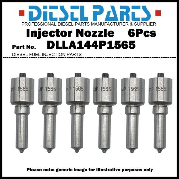6Pcs Injector Nozzle DLLA144P1565 for Volvo EC240B EC290B 0445120066 VOE20798114