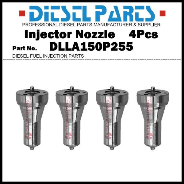 4 Injector Nozzle DLLA150P255 DL-150P255 123908-53000 for Yanmar 4TNE106 4TNV106