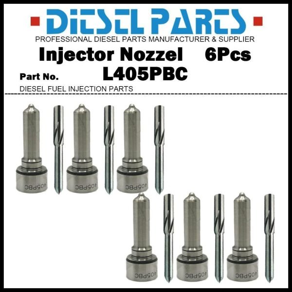 6Pcs Fuel Injector Nozzle L405PBC for DAF CF85 XF105 1846419 1905001 BEBJ1A00202