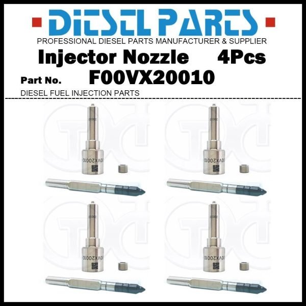 4x Injector Nozzle F00VX20010 for 0445115027 A6420700587 68028405AA 0445115064