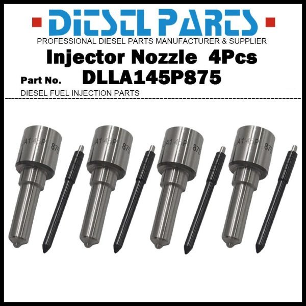 4Pcs Injector Nozzle DLLA145P875 for Mitsubishi Pajero 4M41 095000-5760 1465A054
