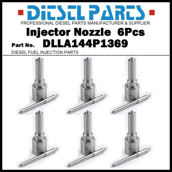 6x Injector Nozzle DLLA144P1369 for Volvo EC240B EC290B Deutz BF6M1013 02113090