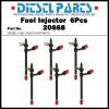 6Pcs Fuel Injector 20668 A138322 for Case 1470 1370 1270 1175 1170 1090 1070 970