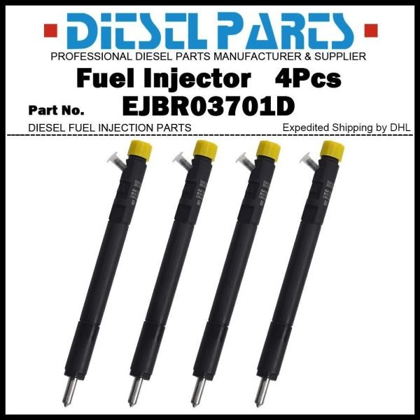 4x Fuel Injector EJBR03701D for Kia Sedona Pregio Carnival Bongo 2.9d 338014X810