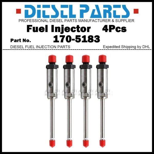 4Pcs Fuel Injector 170-5183 for Caterpillar CAT 3304 3304B 330B 950B 515 525 517