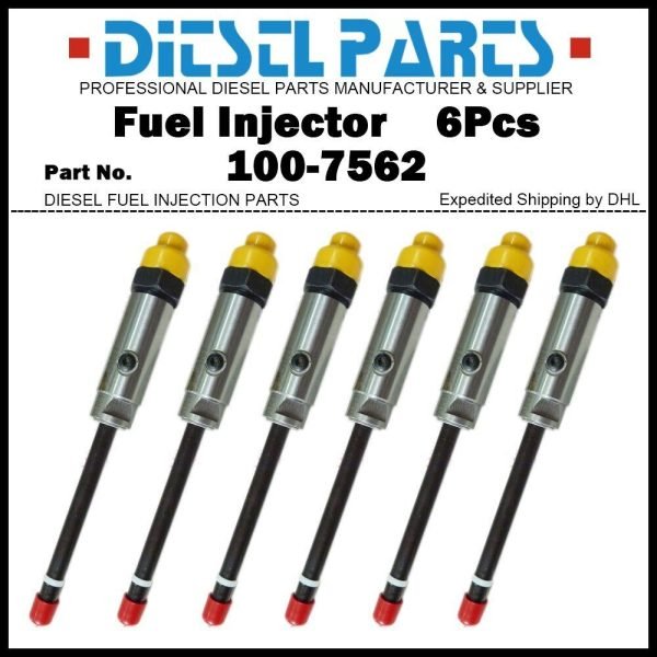 6x Fuel Injector 100-7562 for CATERPILLAR CAT 3406 3406C D8R 980G 824G 825G 826G