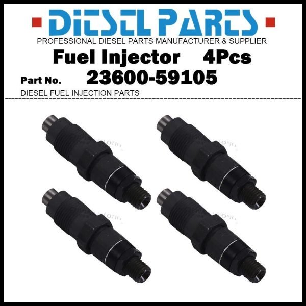 4x Fuel Injector 23600-59105 for TOYOTA 4Runner Hilux Land Cruiser 2L 3L 2.4 2.8