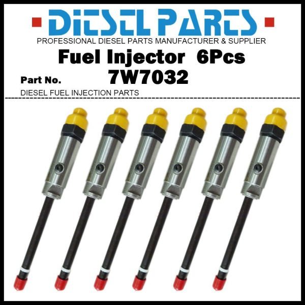 6Pcs Fuel Injector 7W7032 0R3424 0R1747 Fit Caterpillar CAT 3406 578 D8N 57H