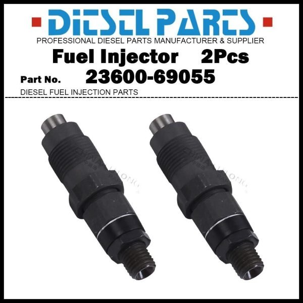 2Pcs Fuel Injector 23600-69055 093500-3650 for TOYOTA 2C 3C 2CT 3CT 1HZ 1HZZ
