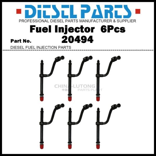 6x Fuel Injector 20494 AR50781 for John Deere 4000 4010 4020 4040 6600 7700 500C