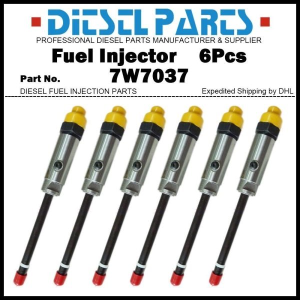 6x Fuel Injector 7W-7037 0R-3425 Fit Caterpillar 3406B 3406C 3412C 375-A L 5080