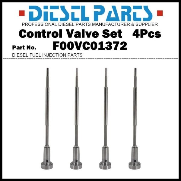 4Pcs Fuel Injector Control Valve F00VC01372 for 0445110489 0445110739 0445110340
