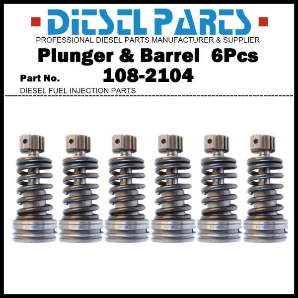 6 Plunger and Barrel 108-2104 7E-6007 20R-5289? for Caterpillar 3406B 3406C 3412