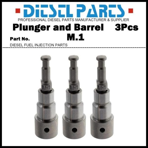 3x Pump Element Plunger and Barrel Assy M1 M.1 119620-51101 for Yanmar 3D72 3D74
