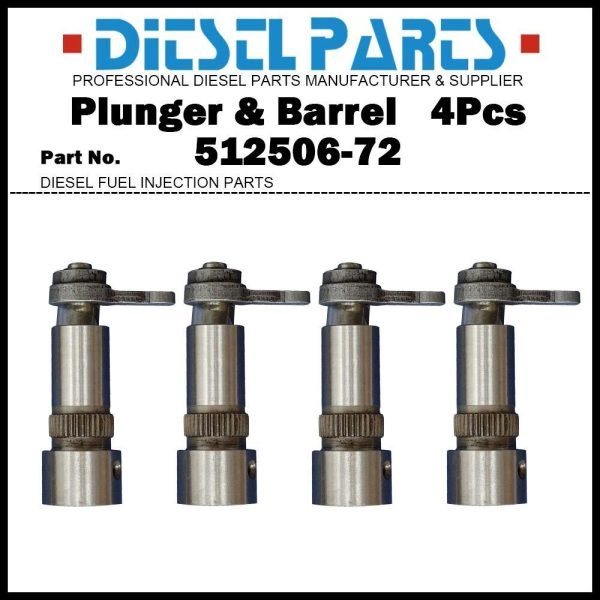4x Plunger & Barrel Assy 512506-72 D9NN9D524AA for Ford 5610 5900 6600 6610 6700