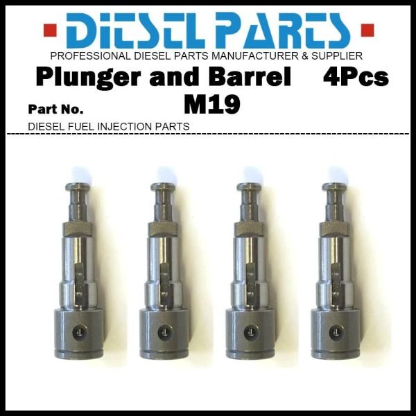 4Pcs Pump Element Plunger and Barrel Assy M19 16282-51051 9443610343 for Kubota