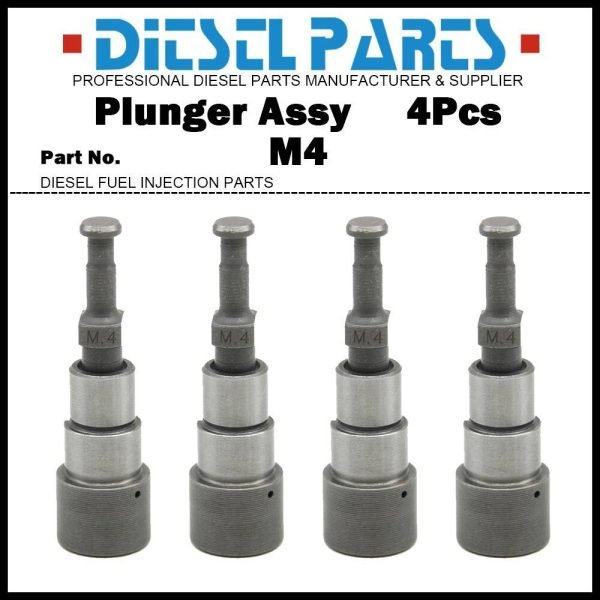 4 Plunger and Barrel Assy M.4 M4 129108-51100 for Yanmar 3D78 3D82 3TNE82 3TNE78